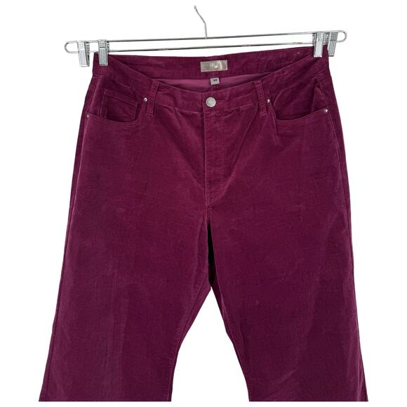 Kut from the Kloth Meg Fab Ab High Waist Wide Leg Jeans burgundy size 16W - Picture 3 of 5